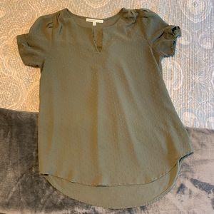 Beautiful sheer olive green top